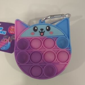 Bubble Pop Mini Zip Purse Happy Cat Toy for Kids Fidget Stocking Stuffers